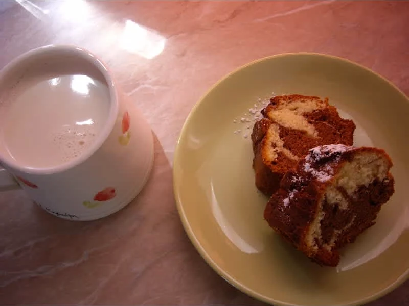 Δίχρωμο κέικ (μαρμπέ)