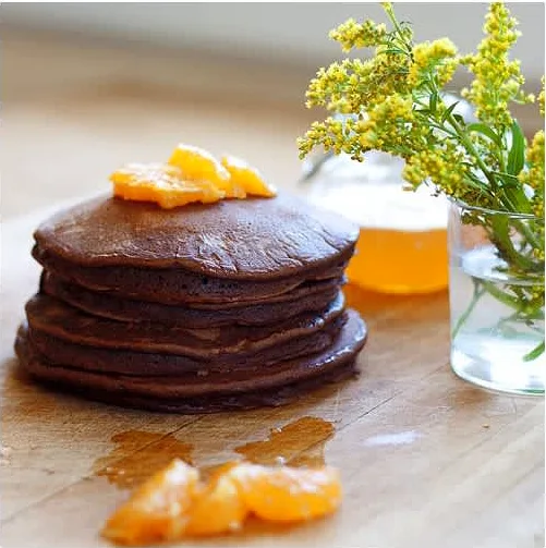 σοκολατένιες τηγανίτες με γλάσο πορτοκαλιού-- όλε!