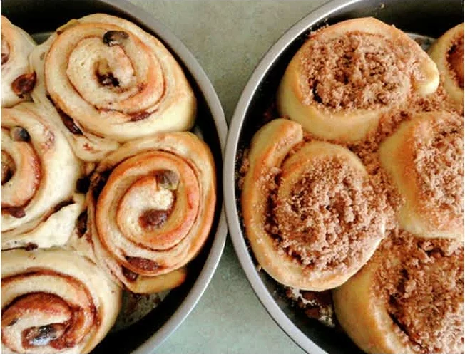 ρολάκια με μήλο και κανέλα