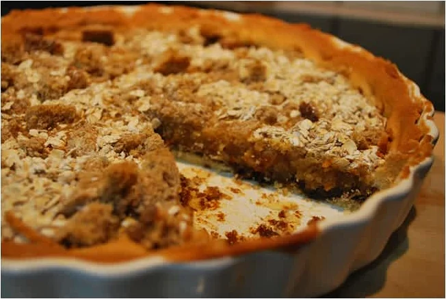 τάρτα μελάσα-βρώμη (κουάκερ)