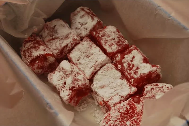 λουκούμι τριαντάφυλλο