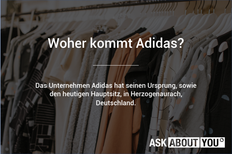 woher kommt adidas