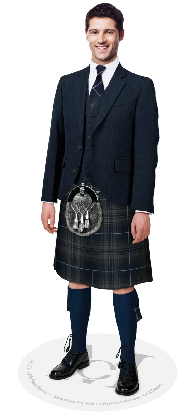 McCalls Highlandwear Midnight Pride of Scotland Kilt Package