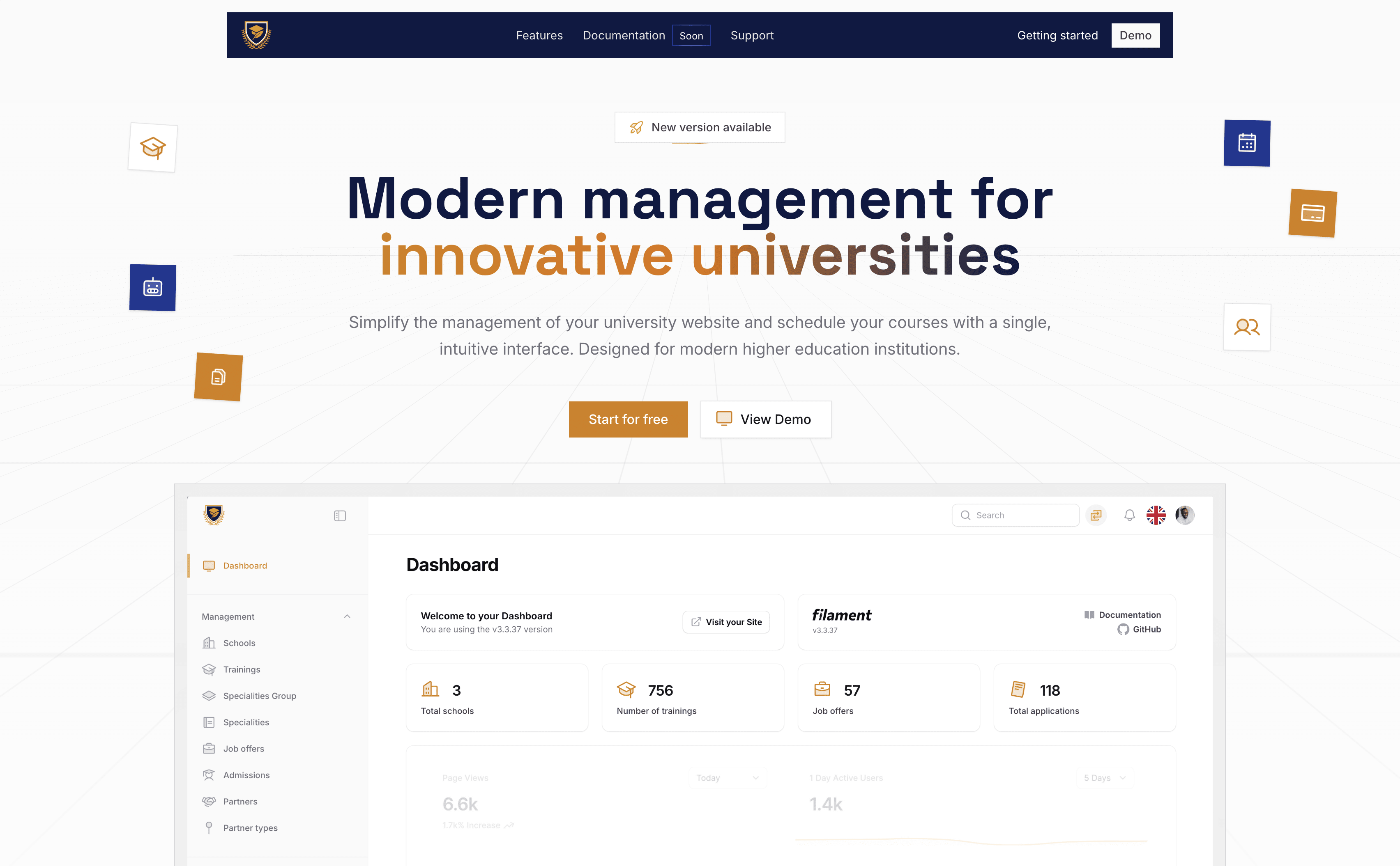 Universy App screenshot