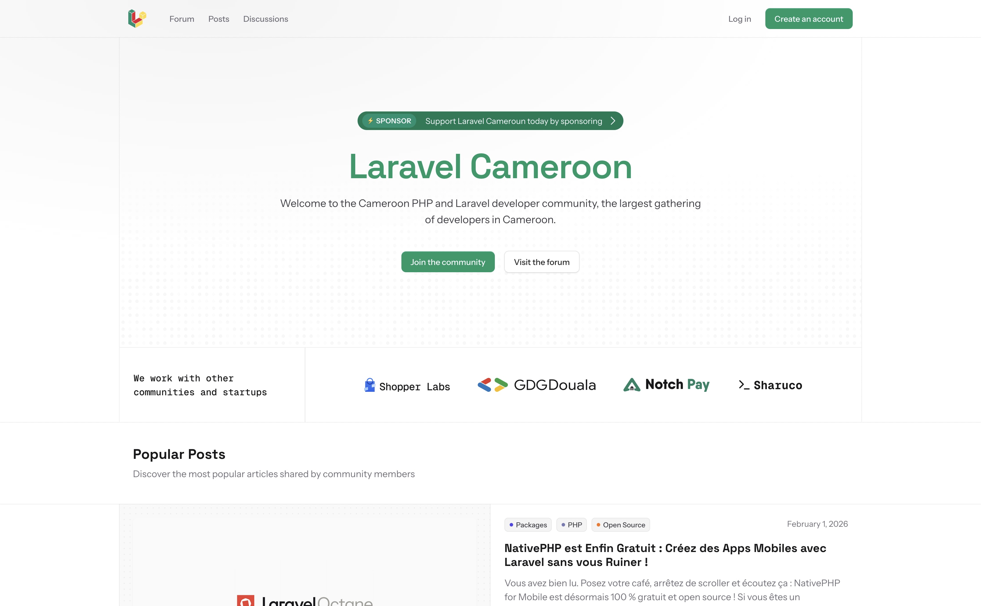 Laravel Cameroun screenshot