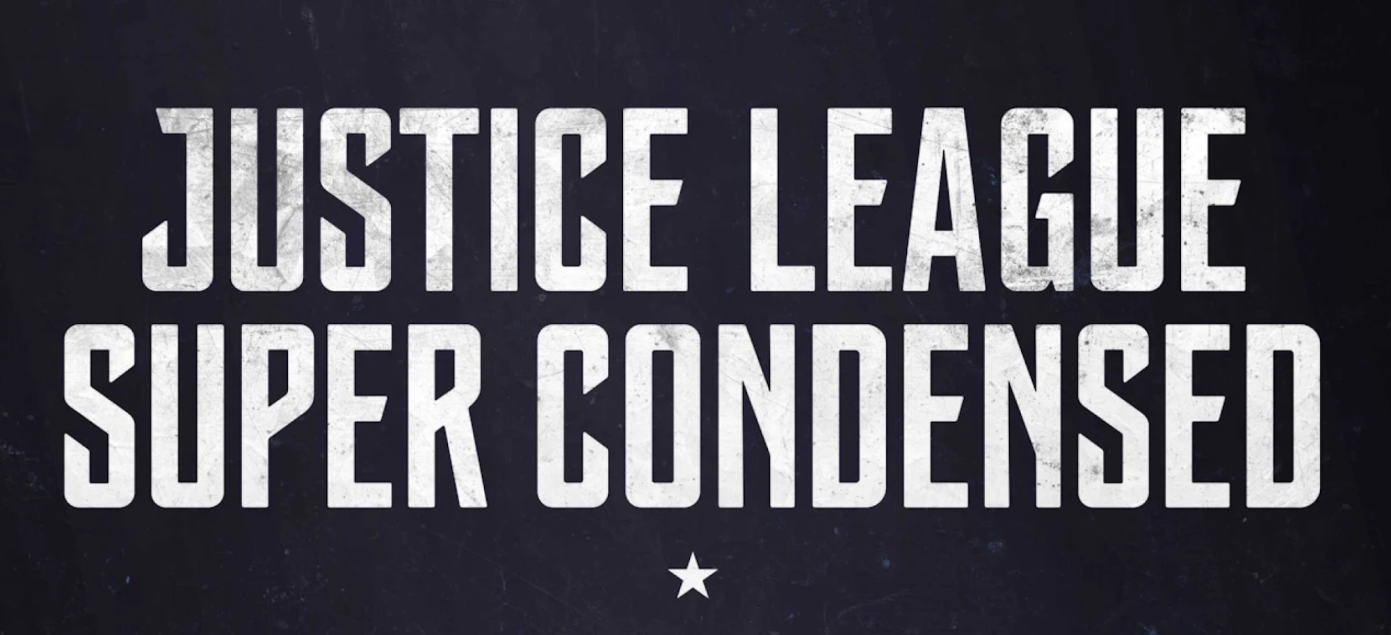 Justice League typeface