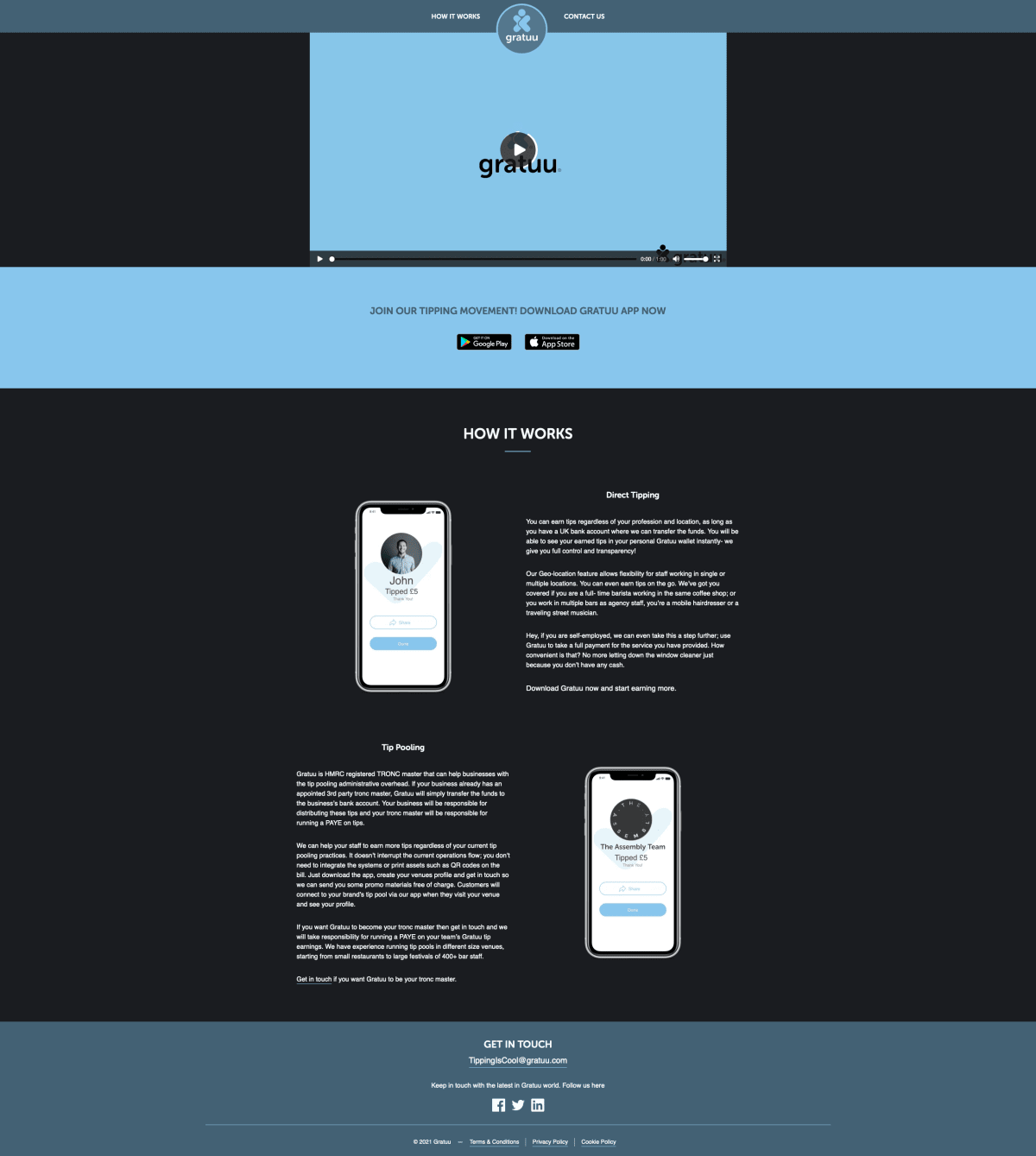 Gratuu How It Works page