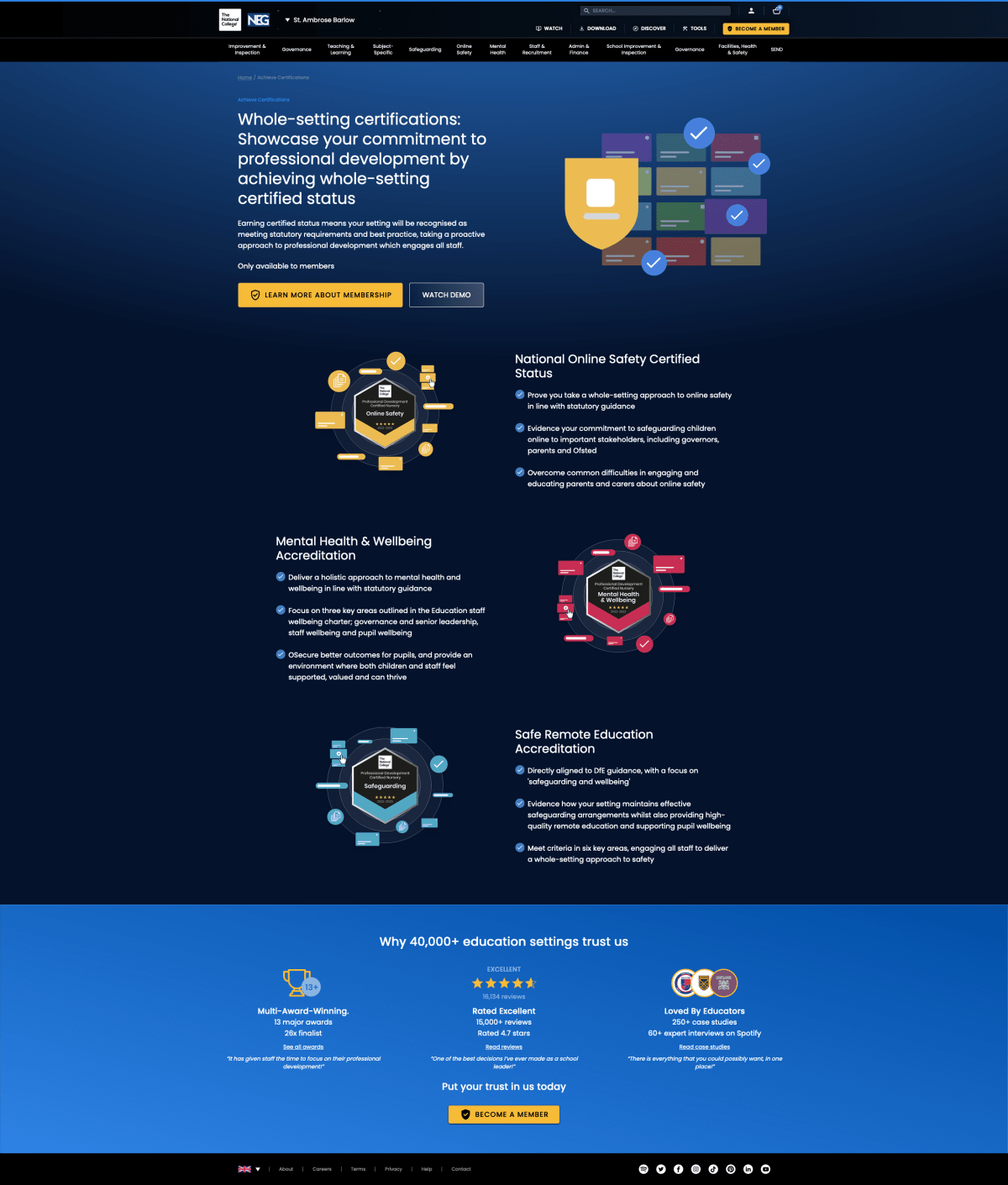 Achieve Certifications