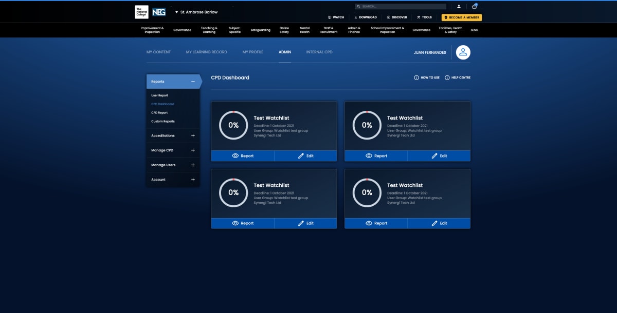 CPD Dashboard
