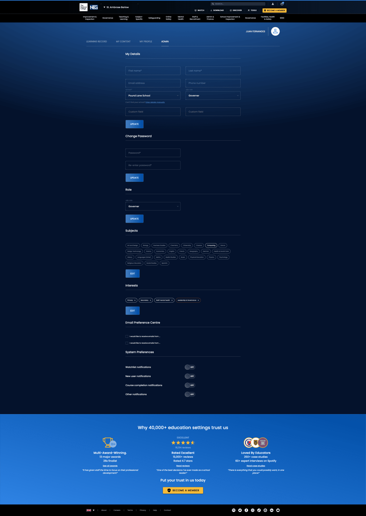 My Profile
