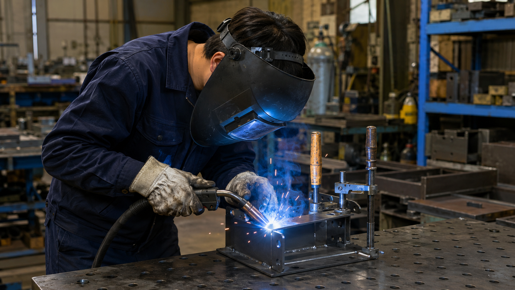株式会社新昭鋼機 溶接工の仕事イメージ
