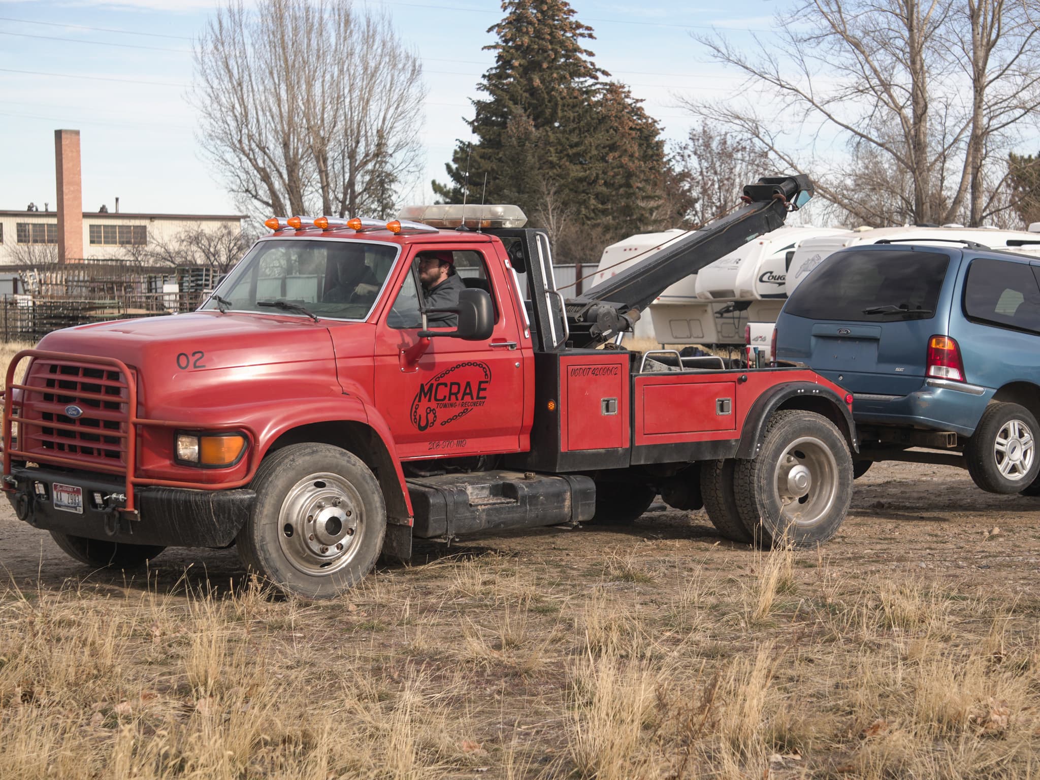 McRae Towing & Recovery junk vehicle removal.
