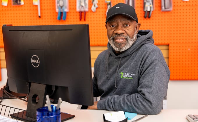 Person on Computer