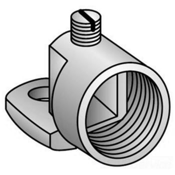 GH-100G Swivel Grounding Hub, 1 in Trade, 1 AWG to 250 kcmil Conductor,  Malleable Iron