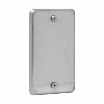 Crouse-Hinds Thepitt® TP608 Utility Electric Box Blank Cover, 4 in L x  2-1/8 in W, Steel