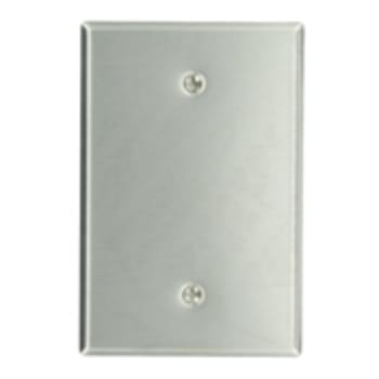 4-Gang Stainless Steel Blank Wall Plate