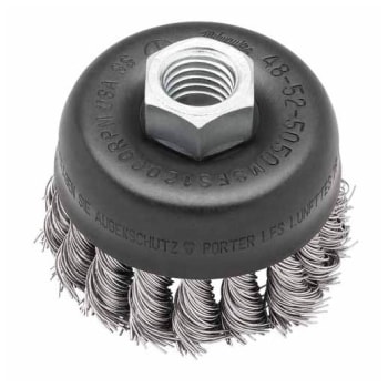 4 x 5/8-11 Crimped Wire Cup Brush (Carbon Steel)