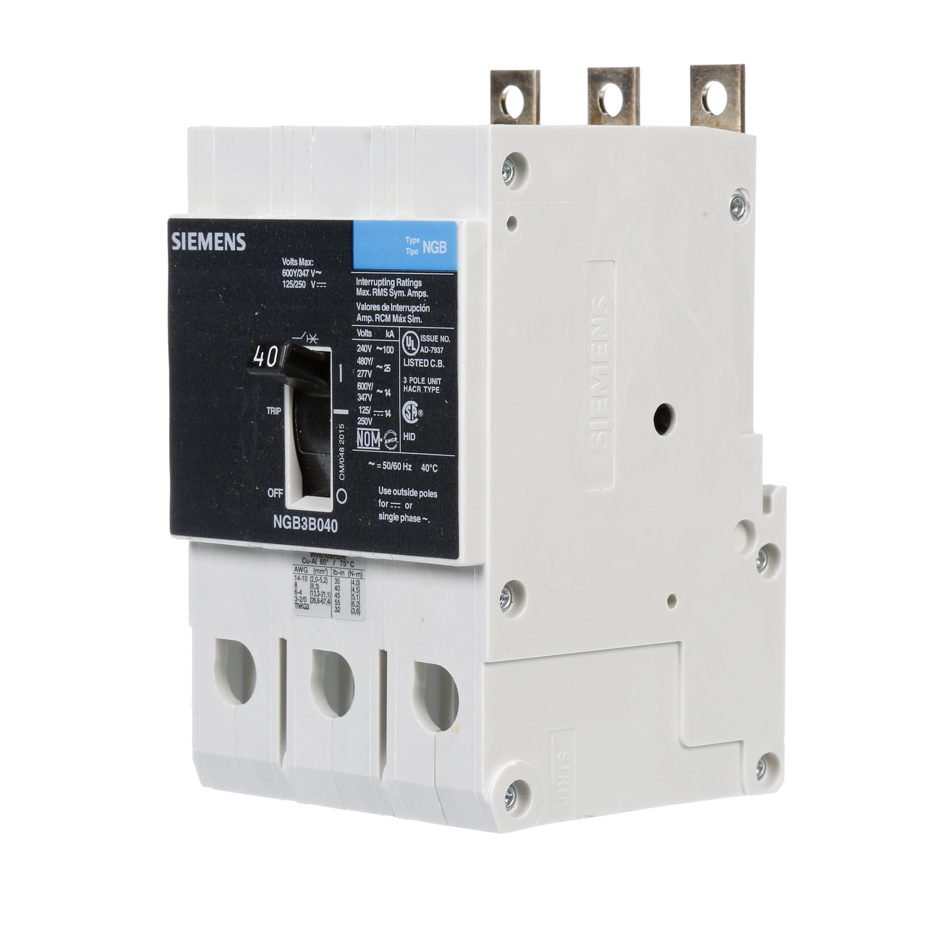 Siemens NGB3B040 | The Reynolds Company