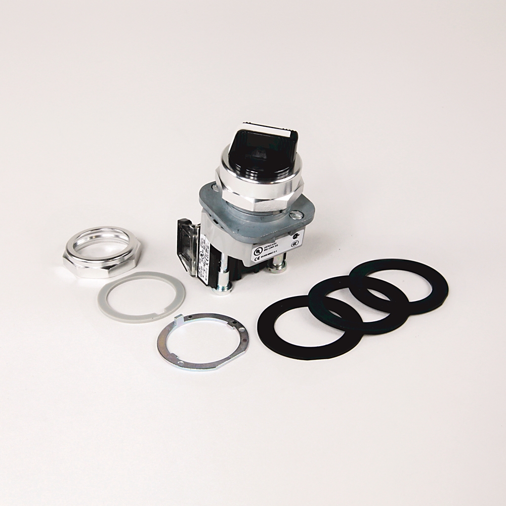 800T PB,30mm Selector Switch,2 Position Selector Switch,Standard Cam,Finger Guards on Terminals,1 NO 1 NC Standard Contacts,No Block In Position 2,No 800T PB,30mm Selector Switch,2 Position Selector Switch,Standard Cam,Finger Guards on Terminals,1 NO 1 NC Standard Contacts,No Block In Position 2,No