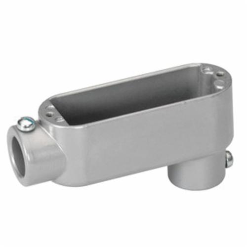 Bridgeport® LLR-42 5 Series Combination Conduit Body With Cover, Gasket, LL/LR Body, 3/4 in Hub, 85 Form, 9 cu-in Capacity, Aluminum | SMC
