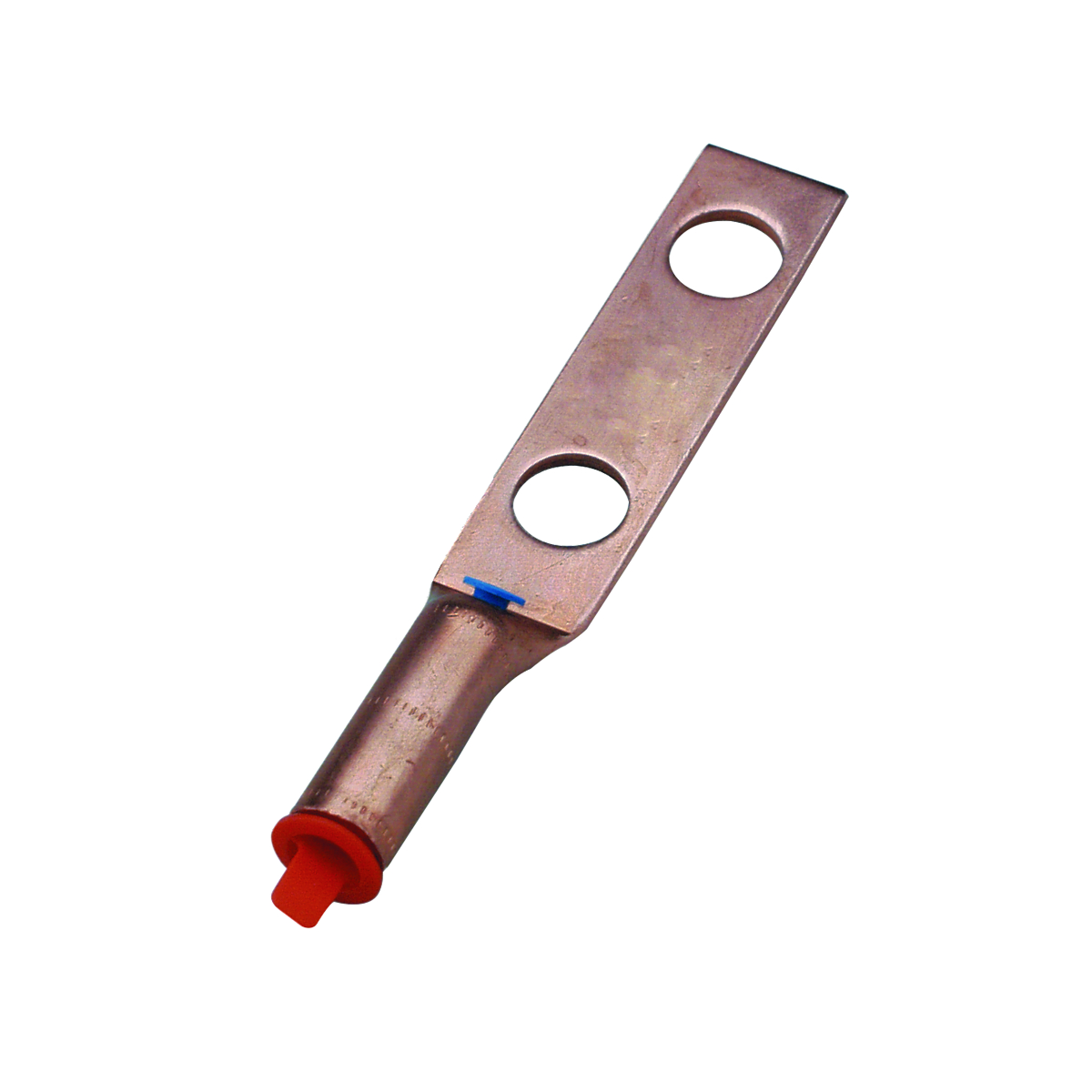 HYLUG™ YGA262N YGA 2-Hole Grounding Irreversible Compression Terminal With  Inspection Probe Hole, 2/0 AWG Stranded Copper Conductor, Die Code: 13, 1/2  