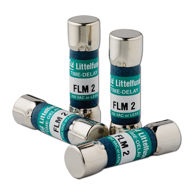 POWR-GARD® FLM.500 FLM Time Delay Supplemental Midget Fuse, 0.5 A, 250  VAC/125 VDC, 10 kA Interrupt, Cylindrical Body