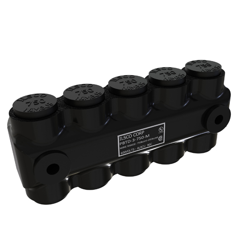 Ilsco PBTD-8-750, Splice Reducer Connector, Insul Al Mech (8) 750-250