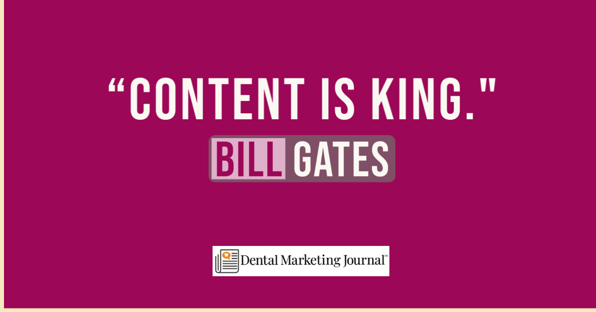 Content Marketing for Dentists