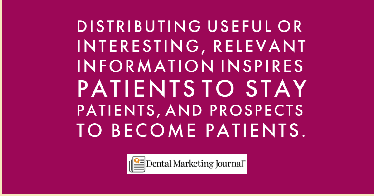 Dental Content Marketing Benefits