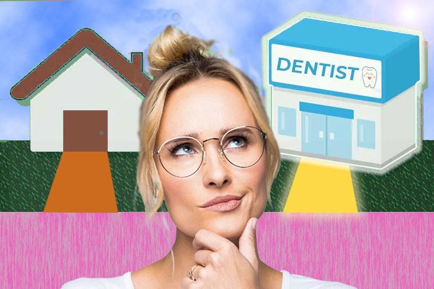 To Whiten at Home, Or At The Dentist — I Think We Know The Answer…