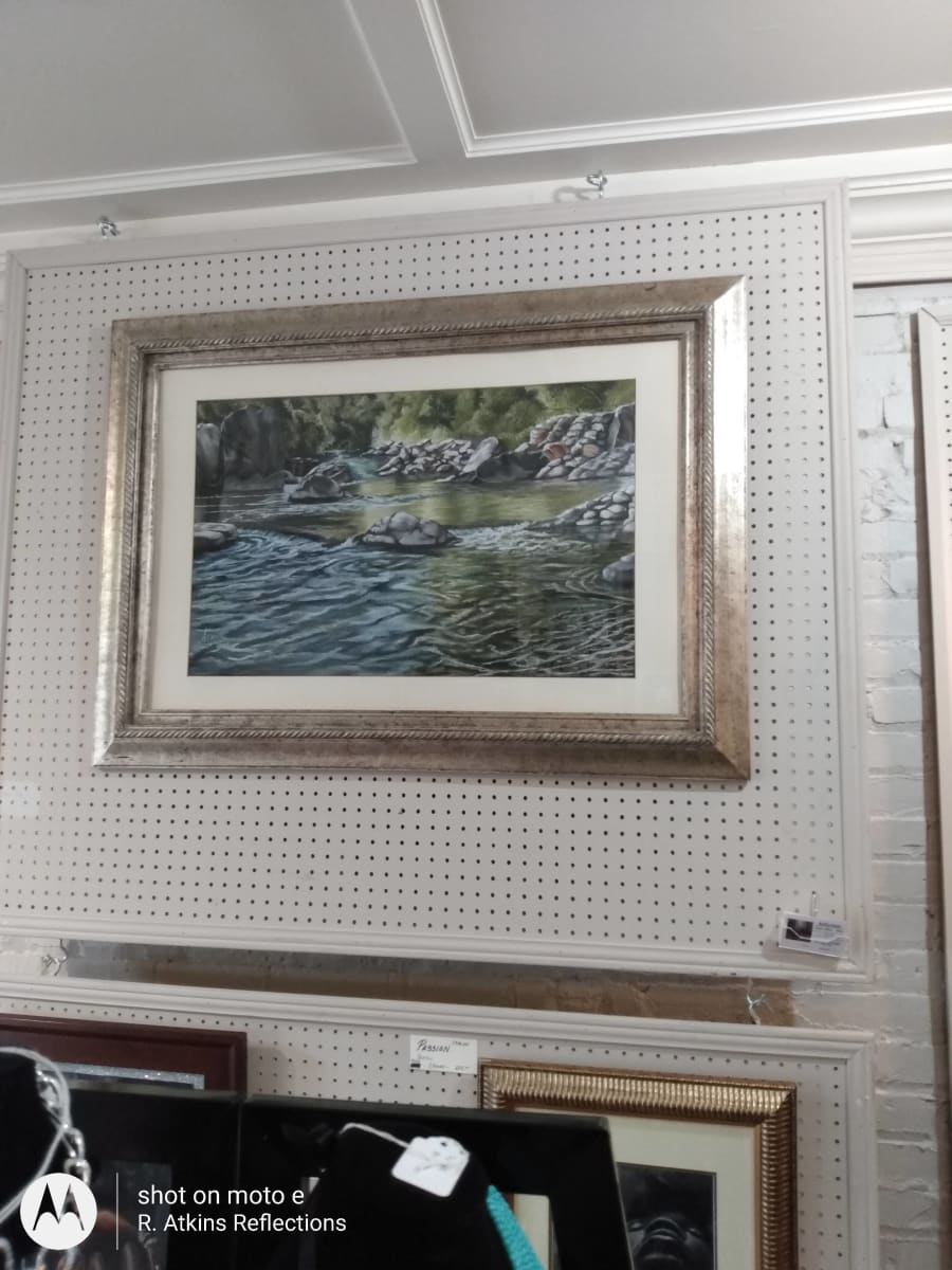 Finished student and studio work hung for exhibition