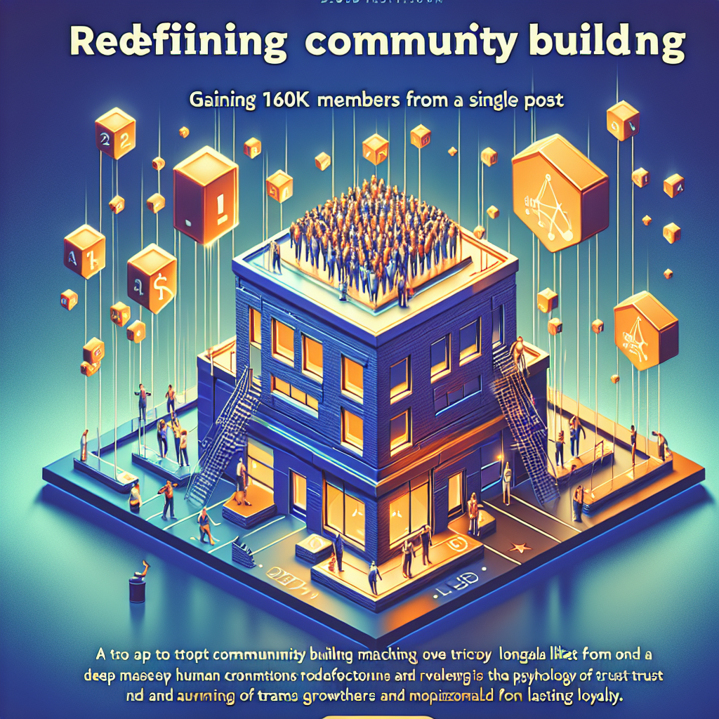 Redefining Community Building: Gaining 160K Members from a Single Post