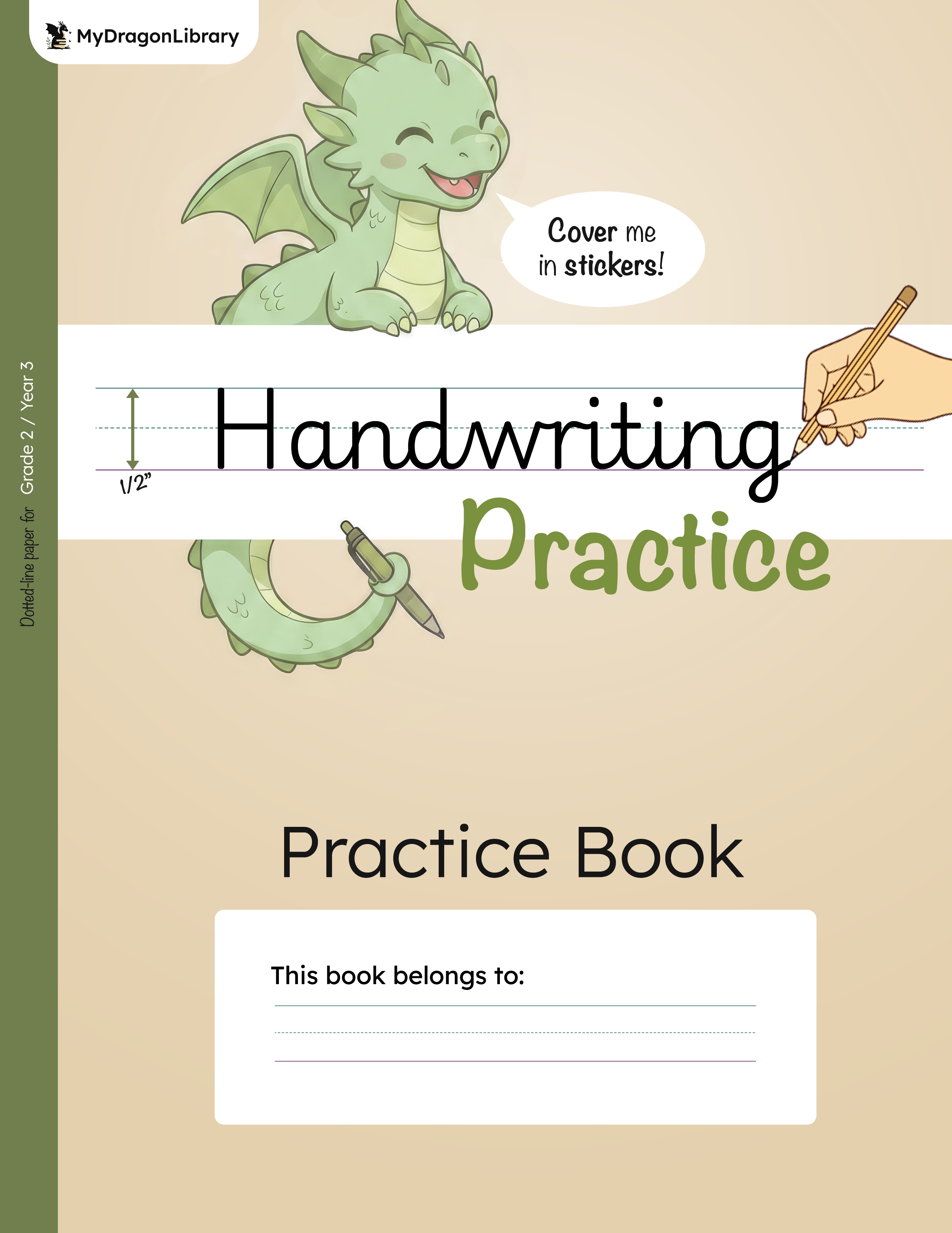 Cover of Handwriting Practice Notebook | Writing Lines that Fit, Vol. 3