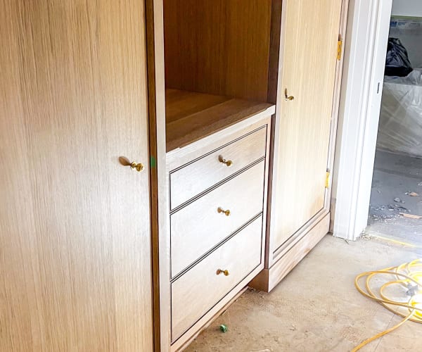Built-in cabinetry installation