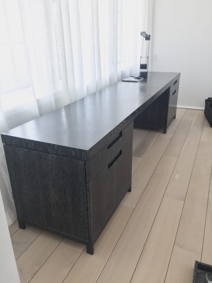 Fluted White Oak Cabinetry Set
