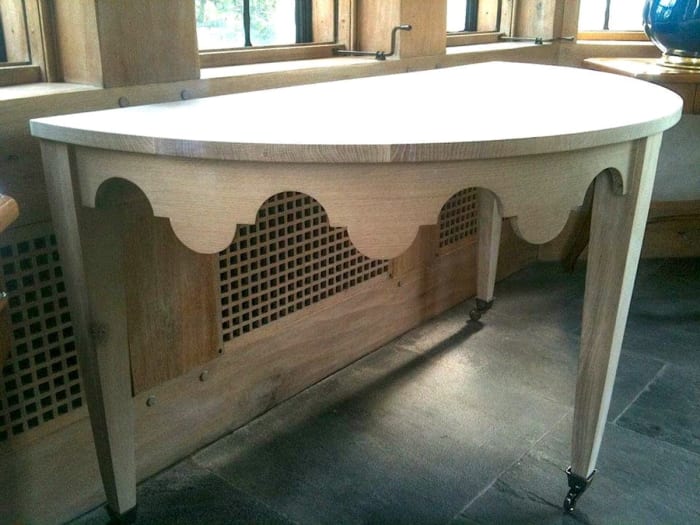 Cutout Semi-Circular Table