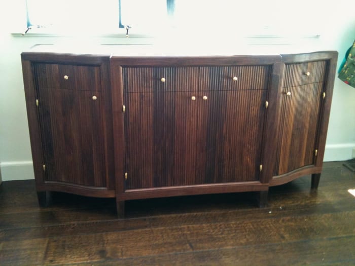 Fluted Walnut Dresser