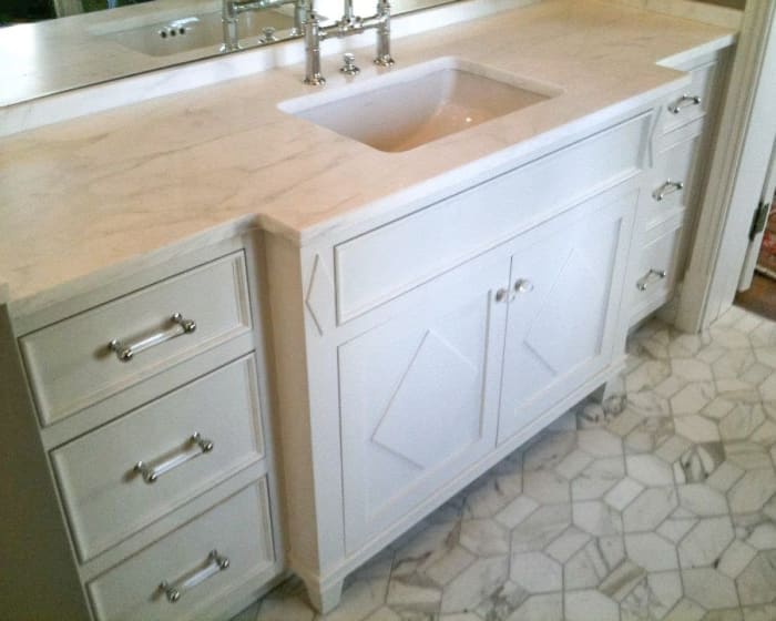 Master bath vanity