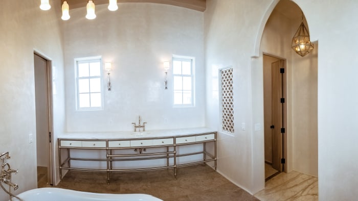 Golden Alys Beach Master Bath Wide Angle