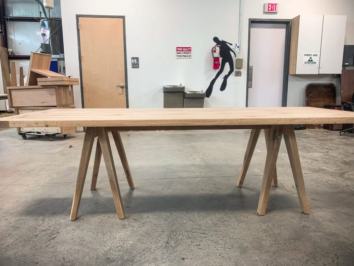 Leggy White Oak Table