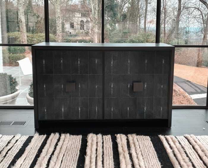 Shagreen TV Lift Cabinet