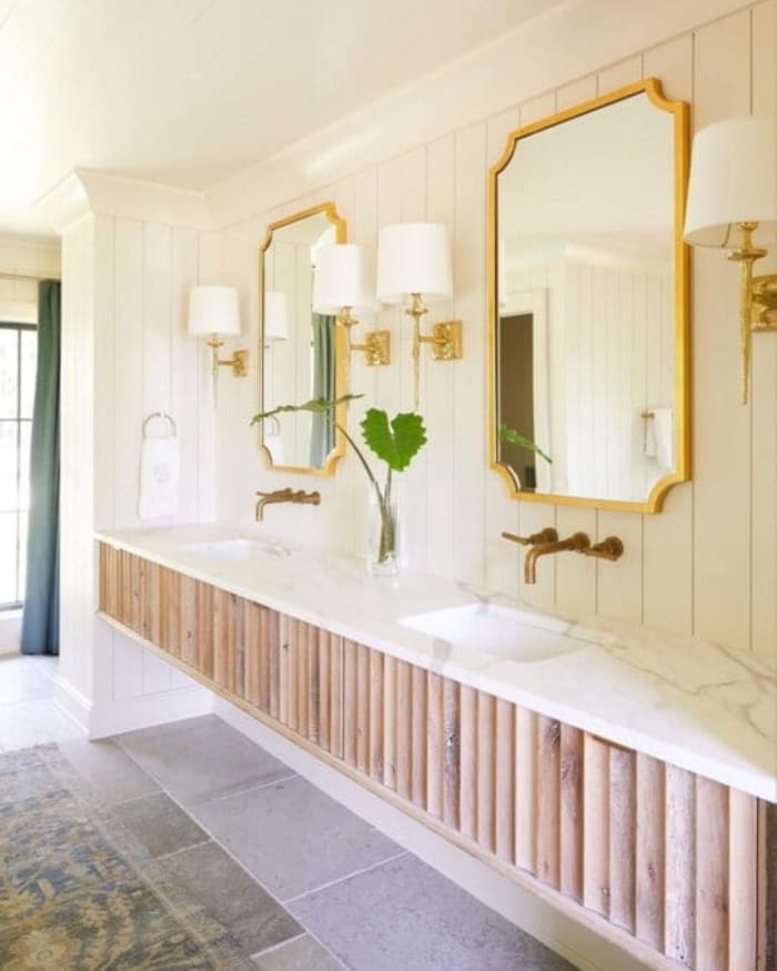 Fluted & Floating Bathroom Vanity