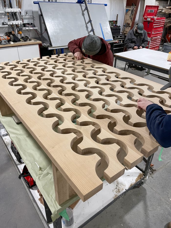 Dining Table with Geometric Legs