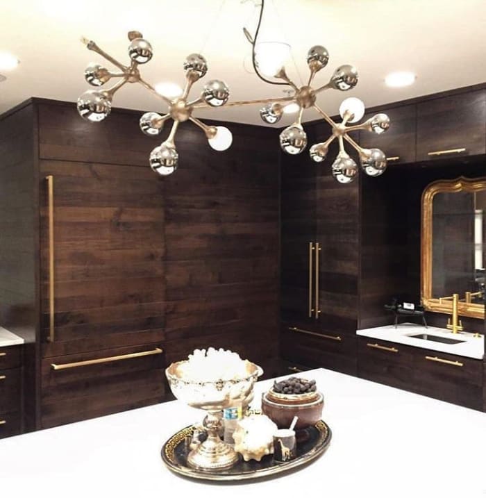 Modern Kitchen with Dark Cabinets - Details