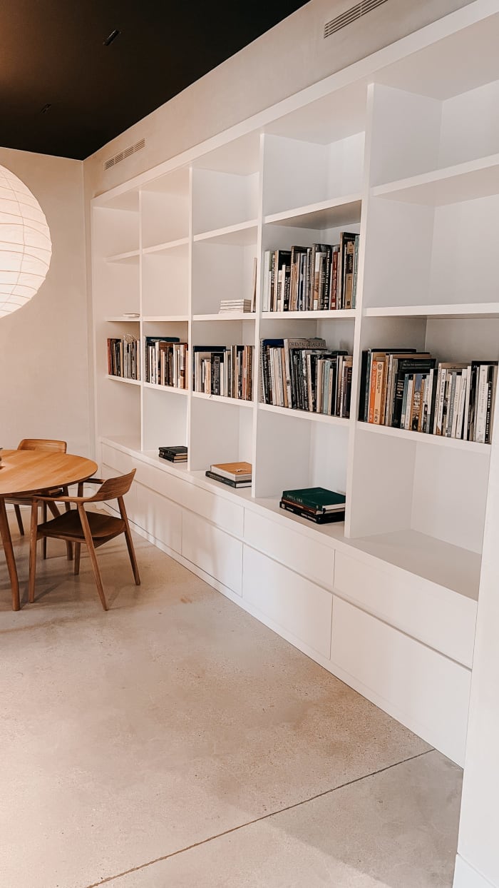 Clean White Storage Unit