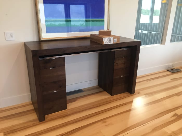 Walnut Desk With Drawers
