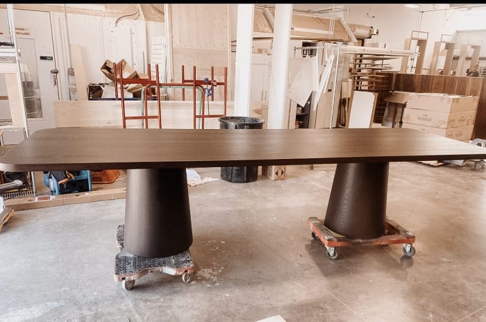 Big and Beautiful Oak Dining Table