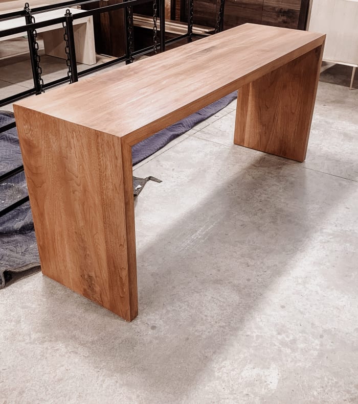Walnut Waterfall Table