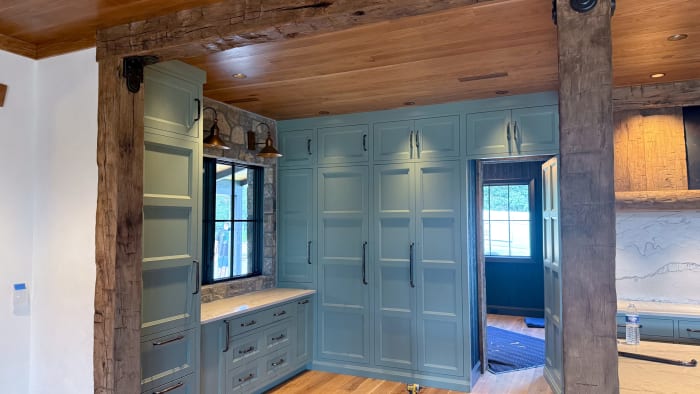 Sage Green Floor-to-Ceiling Pantry