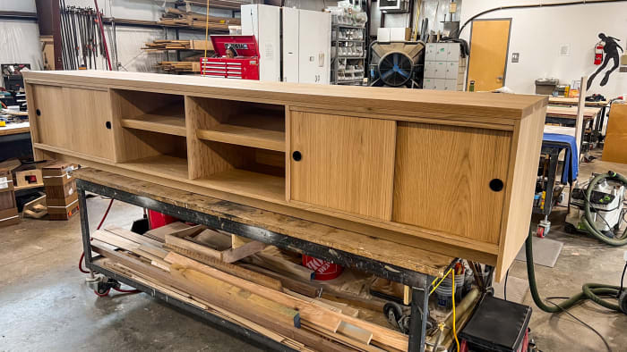 Natural Credenza for Media Room